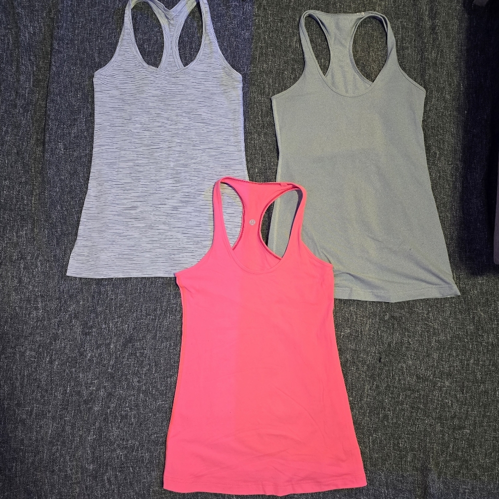Bundle Of 3 Lululemon Tank Tops